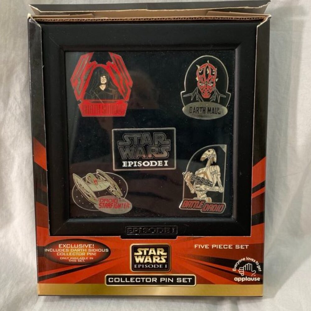 Star Wars Episode 1 Collector Pin Set - NIB - by Applause (see pictures)